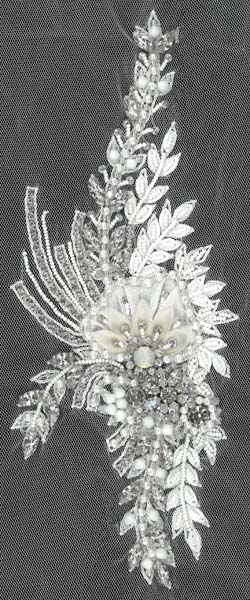 3D CRYSTAL MOTIF (SOLD SINGULARLY) - WHITE